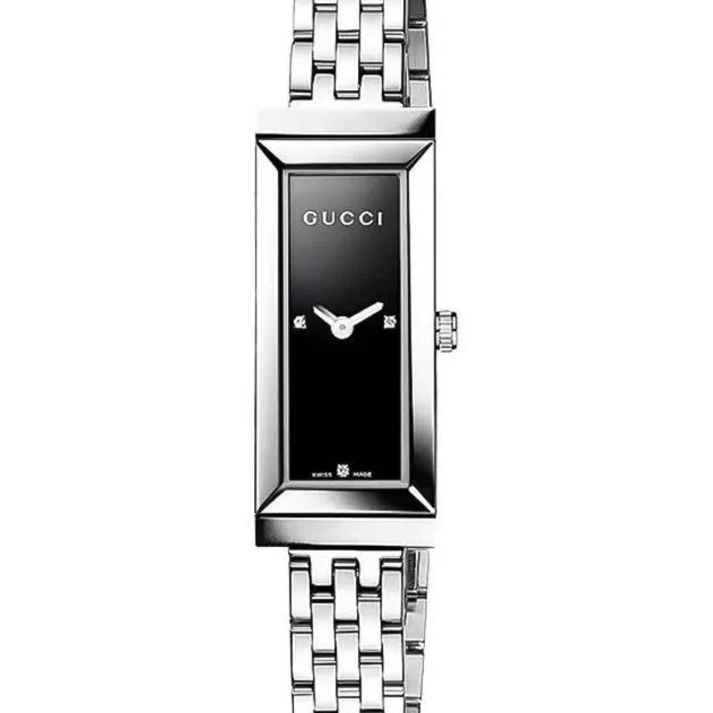 Gucci Silver Rectangular Watch